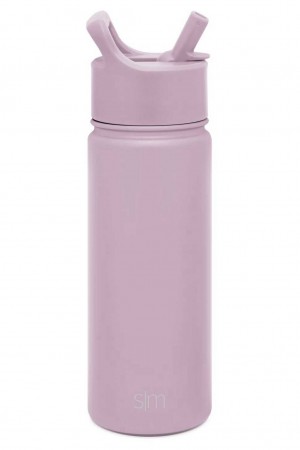 Simple Modern with Straw Lid Water Bottles Purple | CRTNWS261