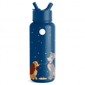Simple Modern with Straw Lid Water Bottles Indigo | JLEHGD217