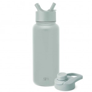 Simple Modern with Straw Lid and Chug Lid Water Bottles Olive | JBPZFU510