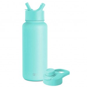 Simple Modern with Straw Lid and Chug Lid Water Bottles Mint | CYWNGT816