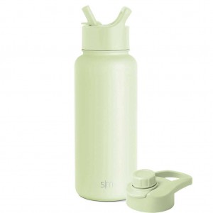 Simple Modern with Straw Lid and Chug Lid Water Bottles Blue | QEZHOI761